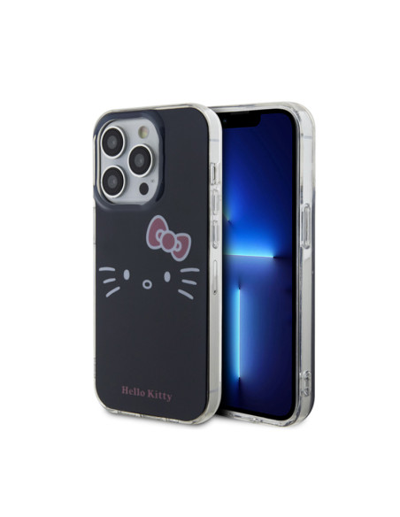 Etui Do iPhone 15 Pro Hello Kitty IML Kitty Face Czarny