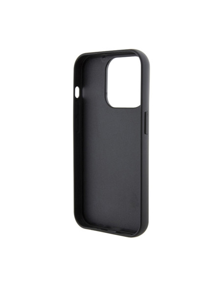 Etui Do iPhone 15 Pro Max Karl Lagerfeld Gripstand Saffiano Choupette Pins Czarny