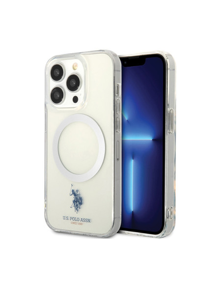 Etui Do iPhone 15 Pro US Polo Assn MagSafe Collection Przezroczysty