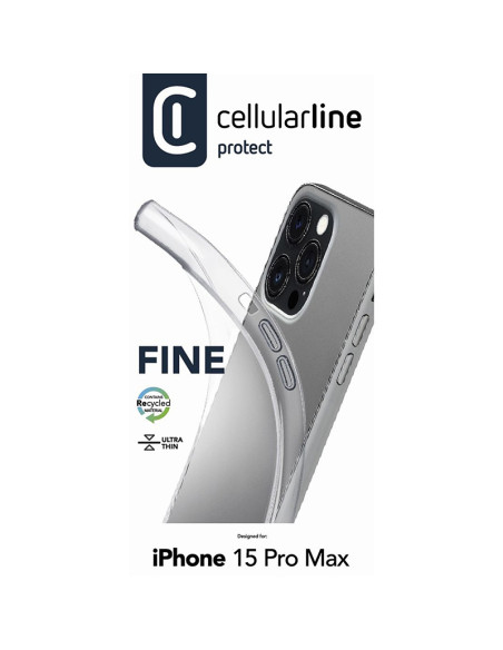 Etui Do iPhone 15 Pro Max Cellularline Fine Przezroczysty