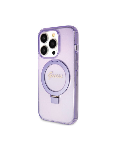 Etui Do iPhone 15 Pro Guess Ring Stand Script...