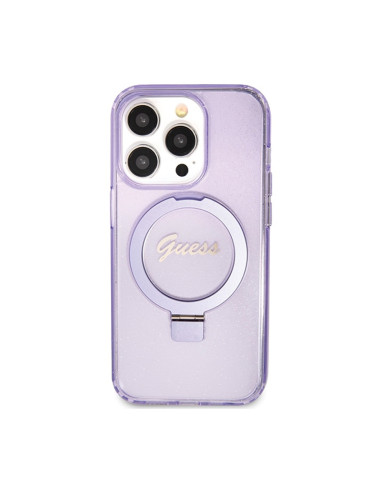 Etui Do iPhone 15 Pro Guess Ring Stand Script...