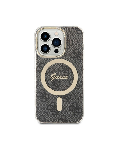 Etui Do iPhone 15 Pro Guess 4G MagSafe Czarny