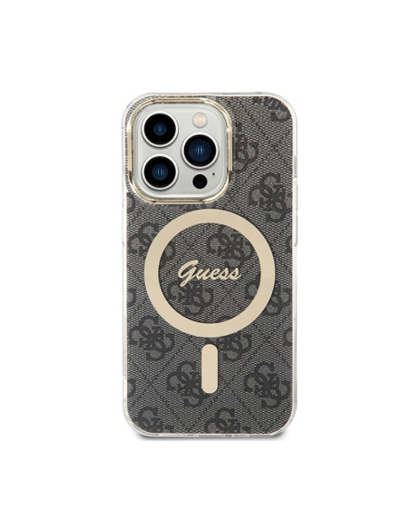Etui Do iPhone 15 Pro Guess 4G MagSafe Czarny