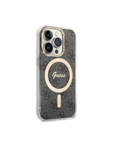 Etui Do iPhone 15 Pro Guess 4G MagSafe Czarny