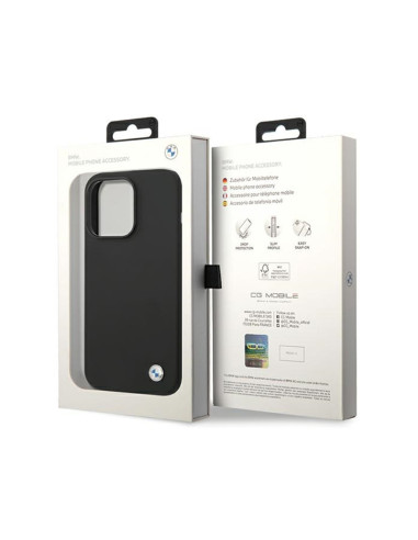 Etui Do iPhone 15 Pro BMW Silicone Metal Logo...