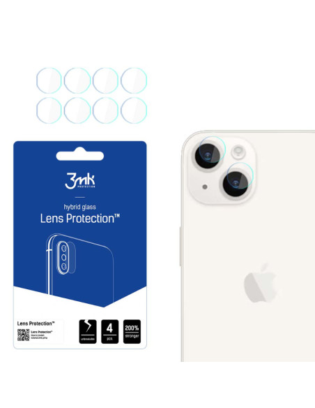 4x Szkło na obiektyw aparatu iPhone 15 3mk Lens Protection