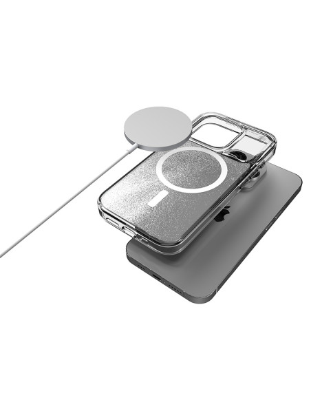 Etui antystresowe do iPhone 15 STM Relax Sand MagSafe Przezroczysty