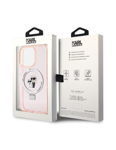 Etui Do iPhone 15 Pro Karl Lagerfeld Ring Stand...