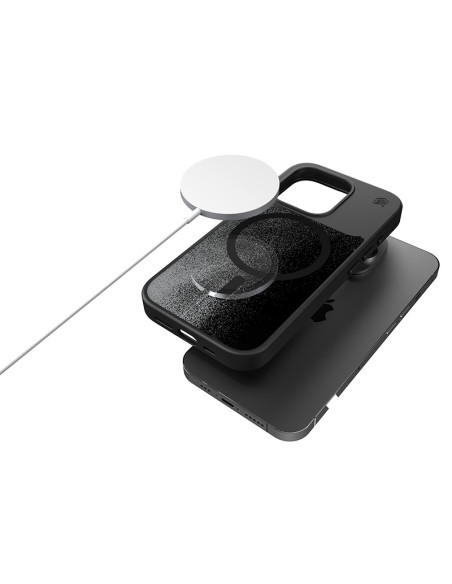 Etui antystresowe do iPhone 15 STM Relax Sand MagSafe Czarny