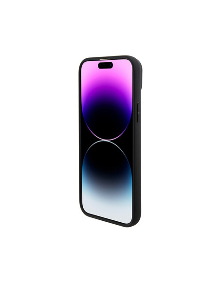 Etui Do iPhone 15 BMW Leather Hot Stamp MagSafe Czarny