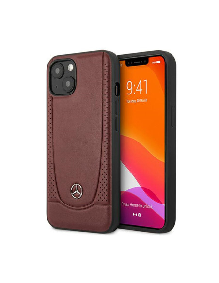 Etui Do iPhone 15 Mercedes Leather Urban Line Czerwony