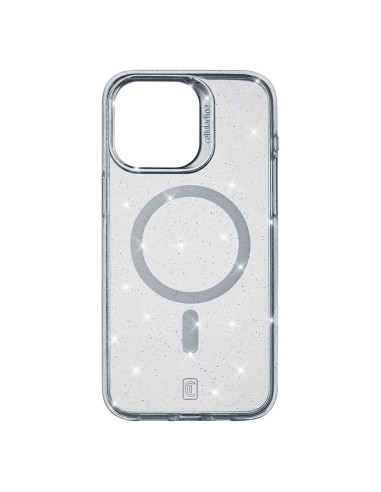 Etui Do iPhone 15 Pro MagSafe Cellularline Sparkle Mag Przezroczysty