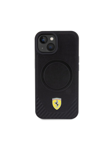 Etui Do iPhone 15 Ferrari Carbon Metal Logo...