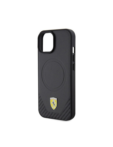 Etui Do iPhone 15 Ferrari Carbon Metal Logo...
