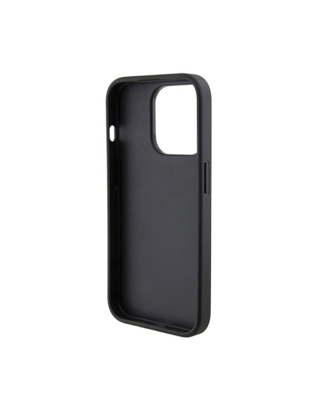 Etui Do iPhone 15 Pro Ferrari Perforated Waves Metal Logo Czarny