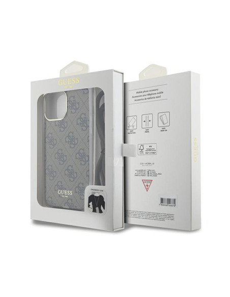 Etui Do iPhone 15 Pro Guess Crossbody Cord 4G Print Brązowy