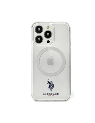 Etui Do iPhone 15 US Polo Assn MagSafe Collection Przezroczysty