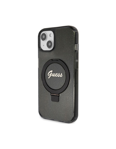 Etui Do iPhone 15 Guess Ring Stand Script...