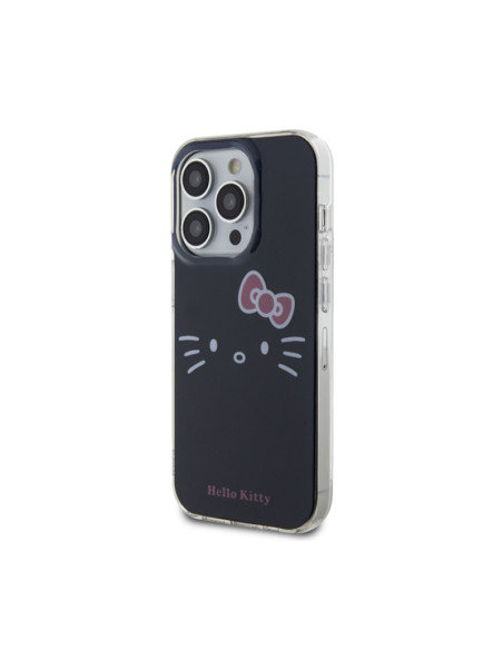 Etui Do iPhone 14 Pro Max Hello Kitty IML Kitty Face Czarny
