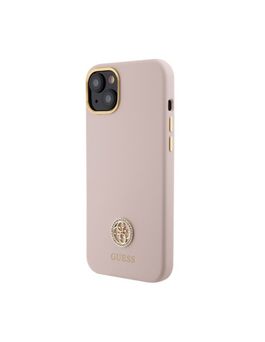 Etui Do iPhone 15 Guess Silicone Logo Strass 4G...