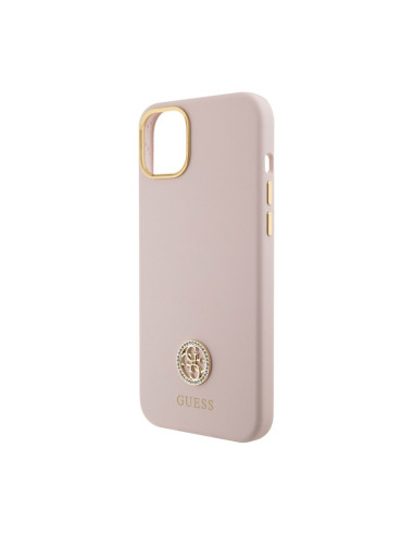 Etui Do iPhone 15 Guess Silicone Logo Strass 4G...
