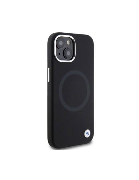 Etui Do iPhone 15 BMW Signature Liquid Silicone MagSafe Czarny