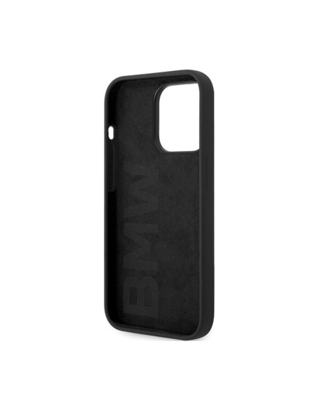 Etui Do iPhone 14 Pro Max BMW Signature Liquid Silicone MagSafe Czarny