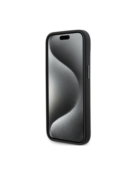 Etui Do iPhone 15 Karl Lagerfeld Silicone Ikonik Metal Pin Czarny