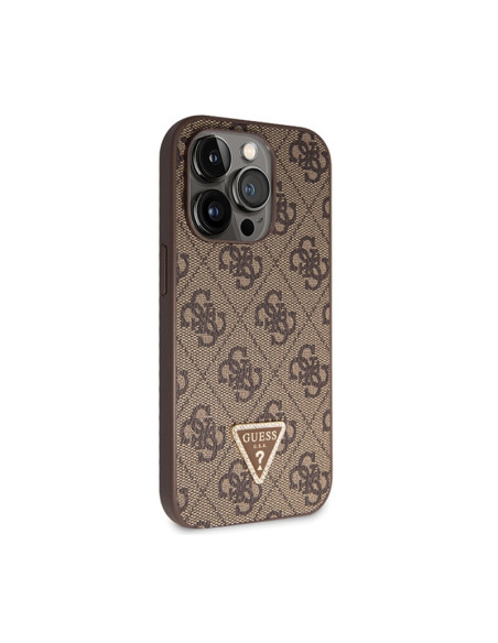 Etui Do iPhone 14 Pro Guess Crossbody 4G Metal Logo Brązowy