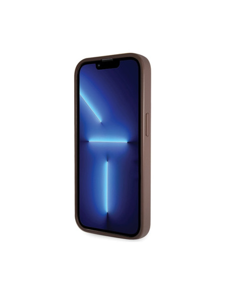 Etui Do iPhone 14 Pro Guess Crossbody 4G Metal Logo Brązowy