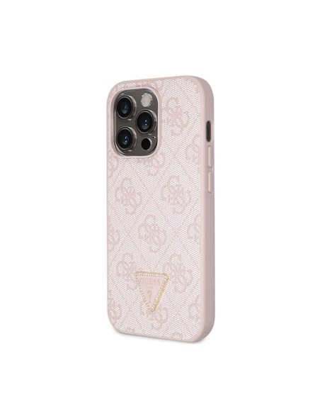 Etui Do iPhone 14 Pro Guess Crossbody 4G Metal Logo Różowy