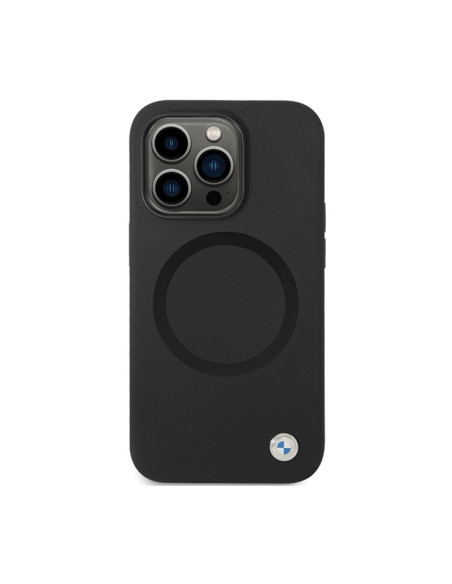 Etui Do iPhone 14 Pro BMW Signature Liquid Silicone MagSafe Czarny