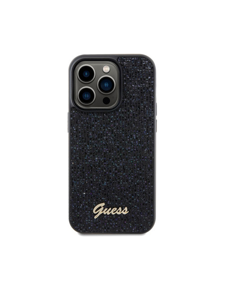 Etui Do iPhone 14 Pro Max Guess Disco Metal Script Czarny