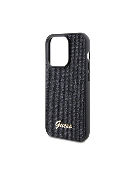 Etui Do iPhone 14 Pro Max Guess Disco Metal Script Czarny