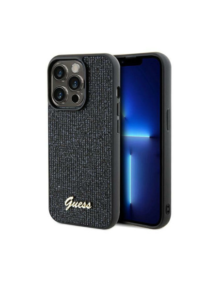 Etui Do iPhone 14 Pro Guess Disco Metal Script Czarny