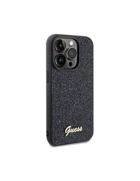 Etui Do iPhone 14 Pro Guess Disco Metal Script Czarny