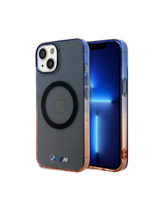 Etui Do iPhone 15 BMW Gradient Bumper MagSafe Szary