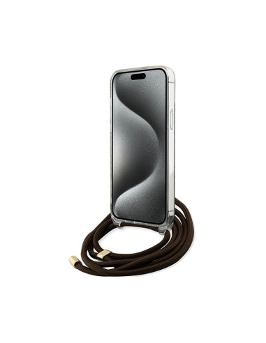 Etui Do iPhone 15 Guess Crossbody Cord 4G Print...