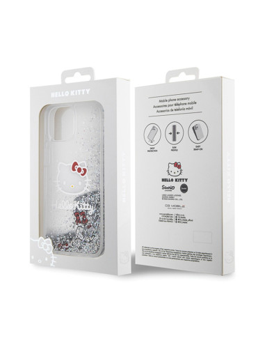 Etui Do iPhone 14 Hello Kitty Liquid Glitter...