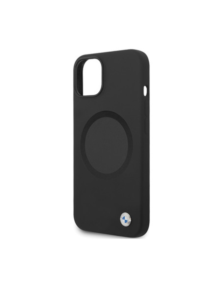 Etui Do iPhone 14 BMW Signature Liquid Silicone MagSafe Czarny