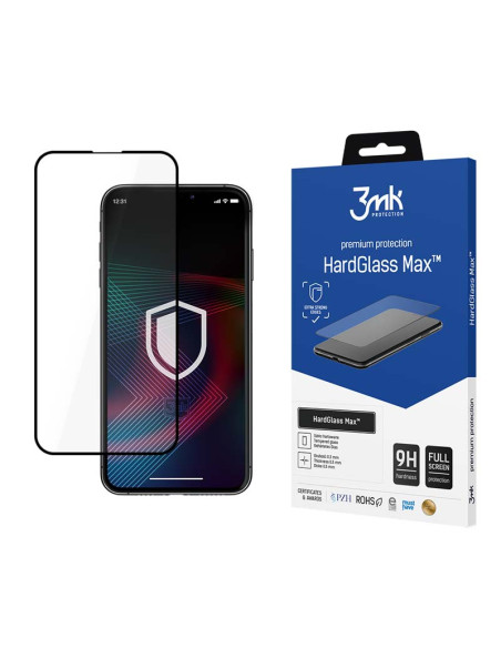 Szkło hartowane do iPhone 14 3mk HardGlass Max Czarny