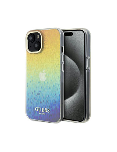 Etui Do iPhone 14 Guess IML Faceted Mirror Disco Iridescent Wielokolorowy