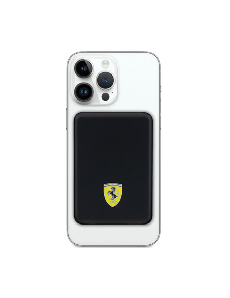 Powerbank indukcyjny 5000 mAh 15W MagSafe Ferrari Metal Logo MagSafe Czarny