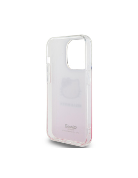 Etui Do iPhone 13 Pro Max Hello Kitty IML Gradient Electrop Kitty Head Różowy