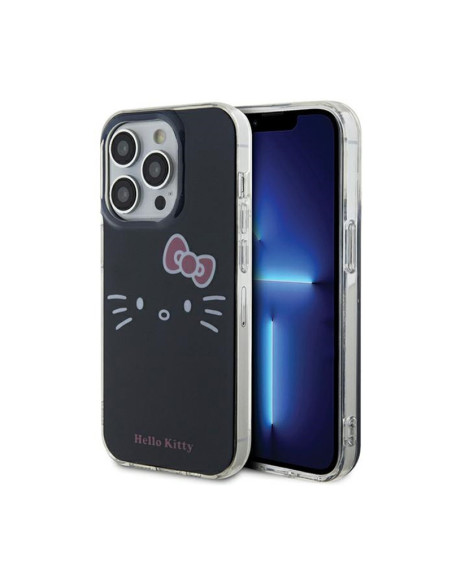 Etui Do iPhone 13 Pro Hello Kitty IML Kitty Face Czarny