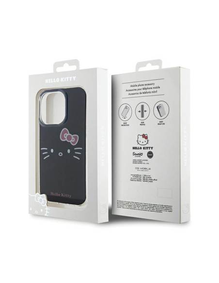 Etui Do iPhone 13 Pro Hello Kitty IML Kitty Face Czarny