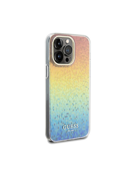 Etui Do iPhone 13 Pro Max Guess IML Faceted Mirror Disco Iridescent Wielokolorowy
