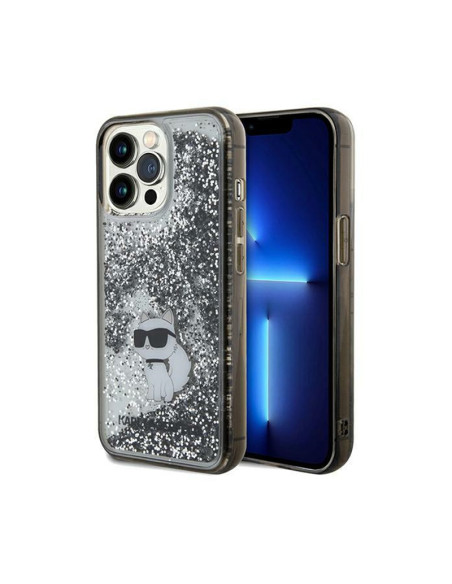 Etui Do iPhone 13 Pro Max Karl Lagerfeld Liquid Glitter Choupette Przezroczysty