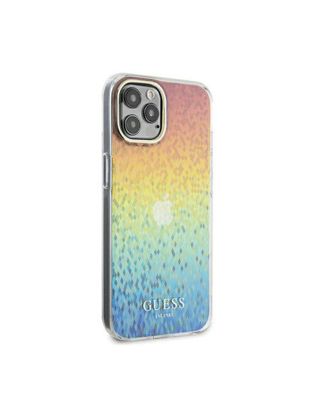Etui Do iPhone 13 Pro Guess IML Faceted Mirror Disco Iridescent Wielokolorowy